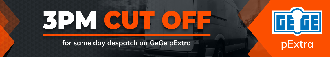 3PM Cut Off for same day despatch on GeGe pExtra